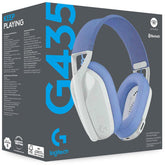 Logitech G435 LIGHTSPEED Wireless (White) Dual Mode (2.4GHz & Bluetooth) Gaming Headset , Dolby Atmos, Lightweight, USB-C Charging , Upt To 18 Hours, Multi Platform Support | Logitech G435 Wireless White | - CompuMe